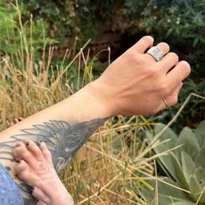 Sterling Silver Taxco Chunky Sparkly Cocktail Ring